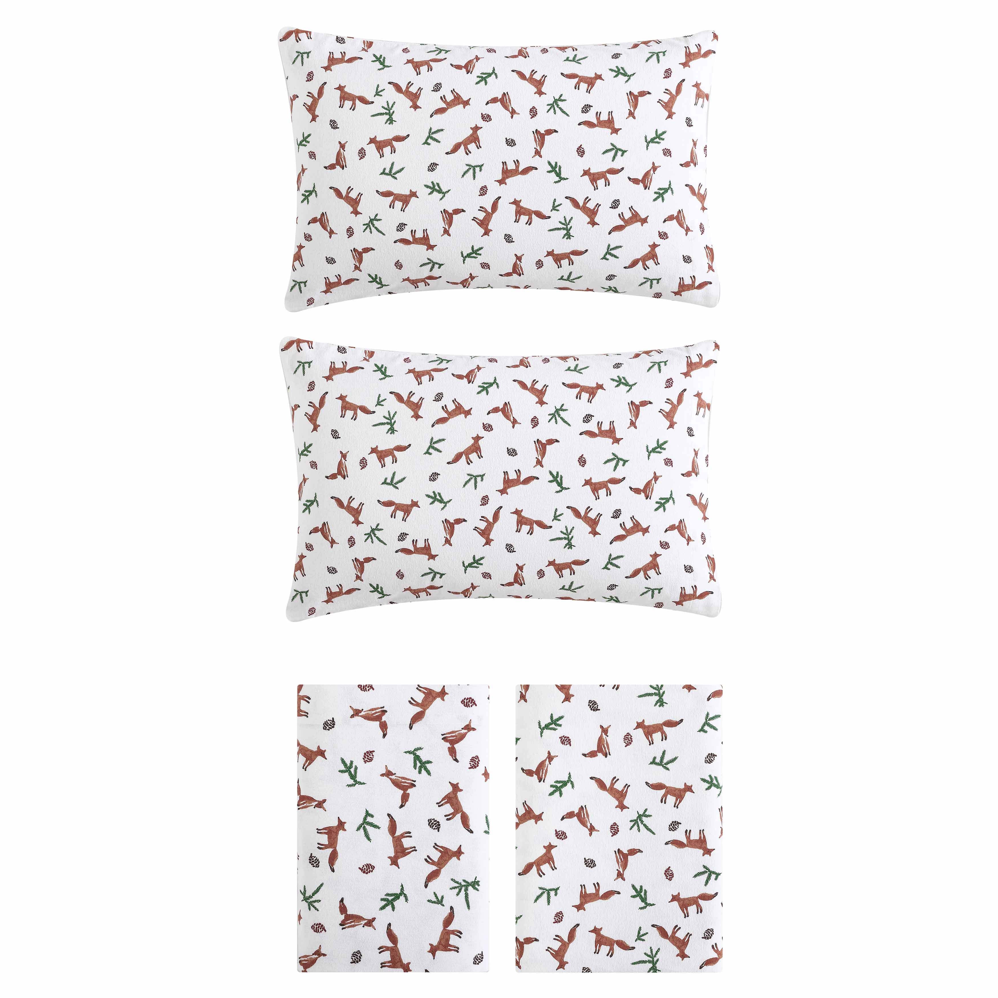 Eddie Bauer Cotton Flannel Sheet Sets (Solid-White) - Picture 10 of 27