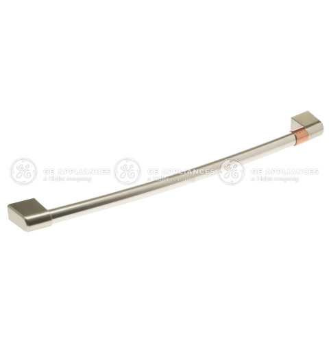 DRAWER HANDLE W/ CAFE BAND - BRUSHED STAINLESS