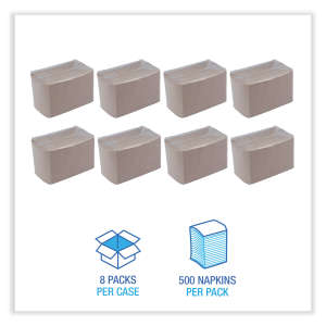 Boardwalk, Napkins, 1 ply, Kraft