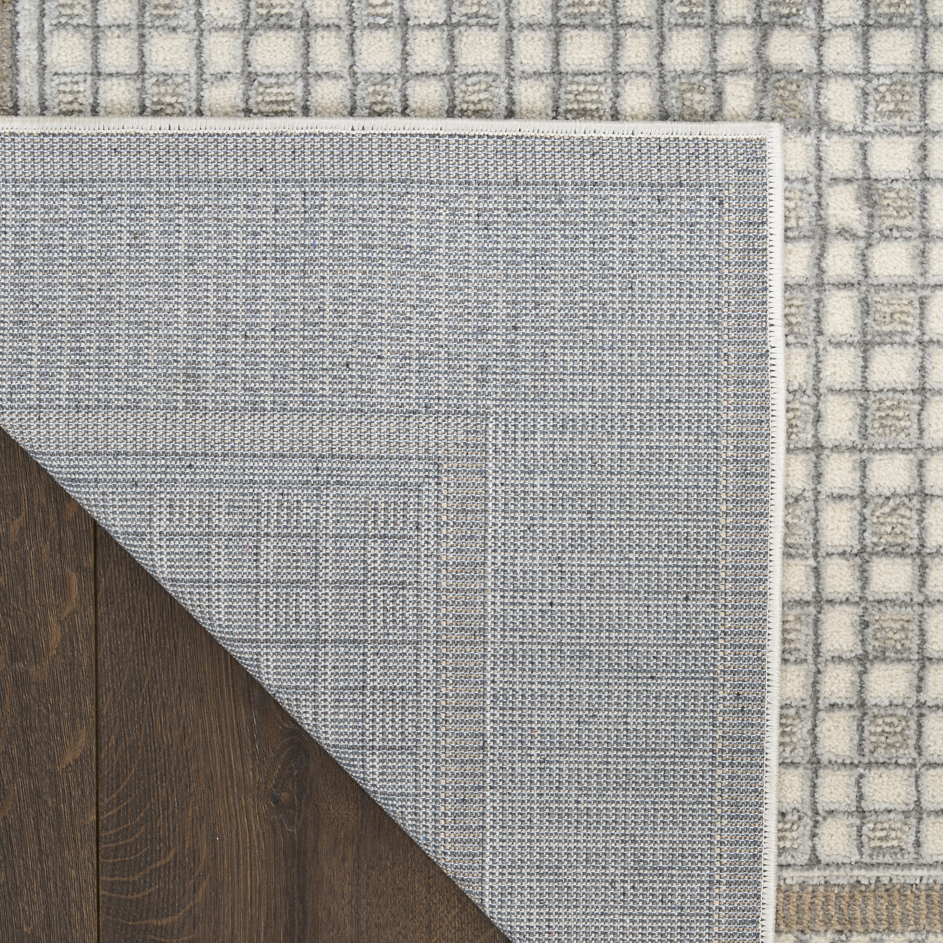 Nourison Nordic 4' x 6' Ivory Grey Modern Indoor Rug