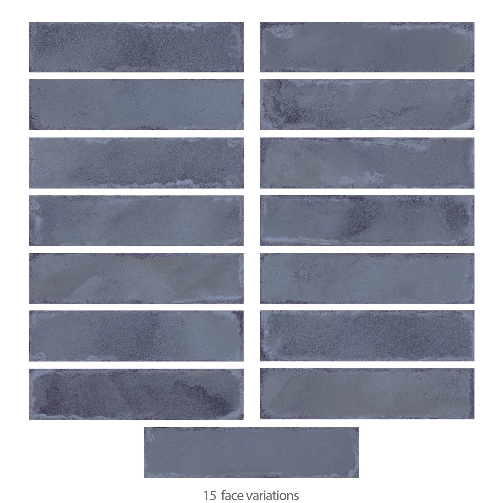 Luca Marine with Antimicrobial Glaze 3-1/8 in. x 12-3/8 in. Ceramic Wall Tile