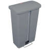 Rubbermaid Commercial, Streamline, Step-On, 13 gal, Resin, Gray, Rectangle, Receptacle