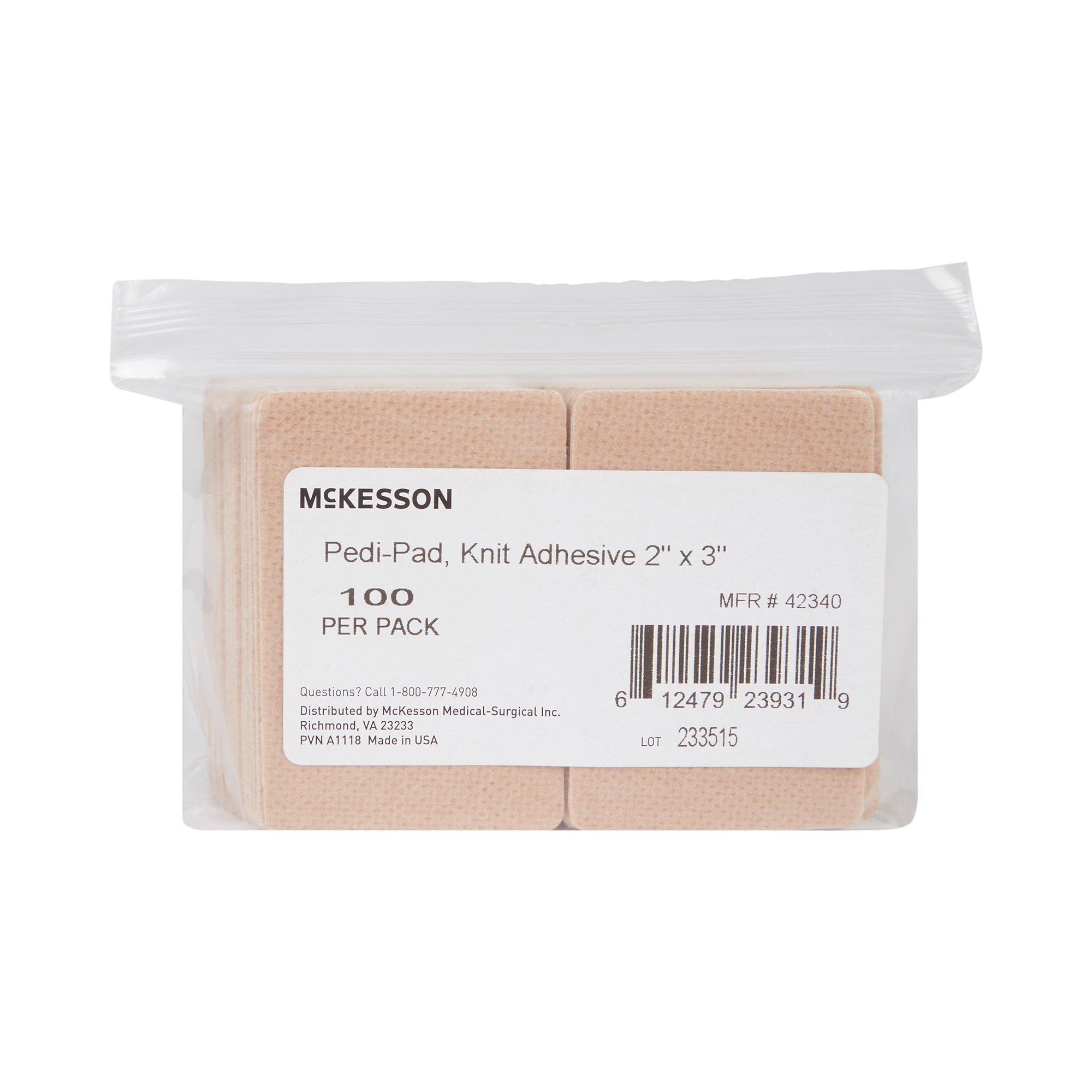McKesson Beige Protective Pad, 2 x 3 Inch