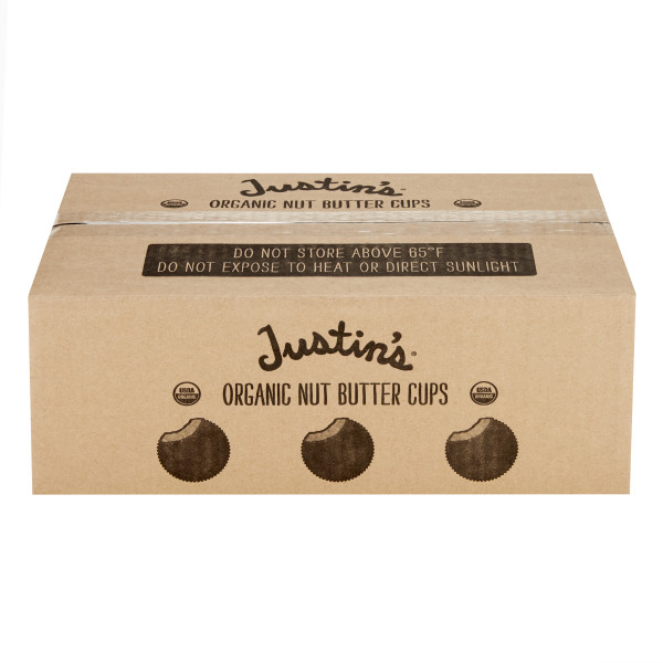 JUSTIN'S (r) White Chocolate Peanut Butter Cup Stand Up Caddy . C1C1 - Front Center In Package (Hi Res)