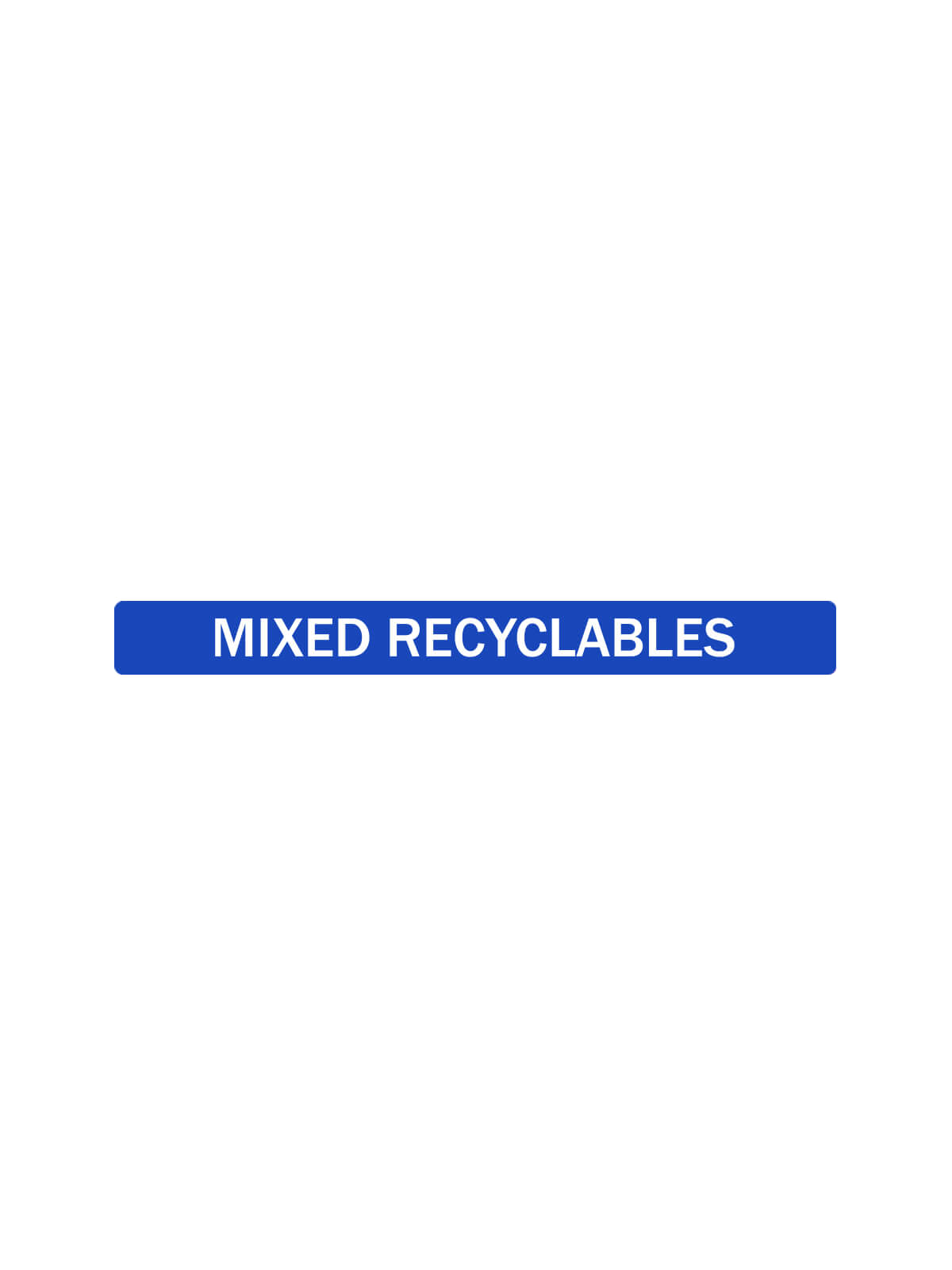ASPYRE – Label – Mixed Recyclables – Blue-White