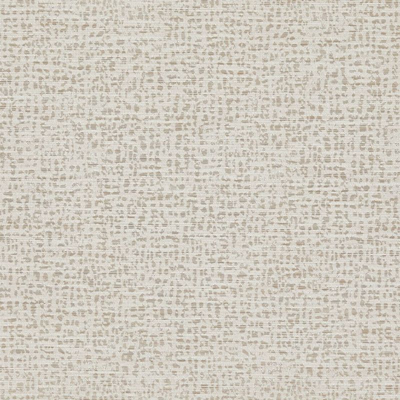 Neutral beige woven fabric-like wallpaper with subtle horizontal weave and faint grid covers a flat surface, creating a softly textured, evenly lit background with no visible surroundings.