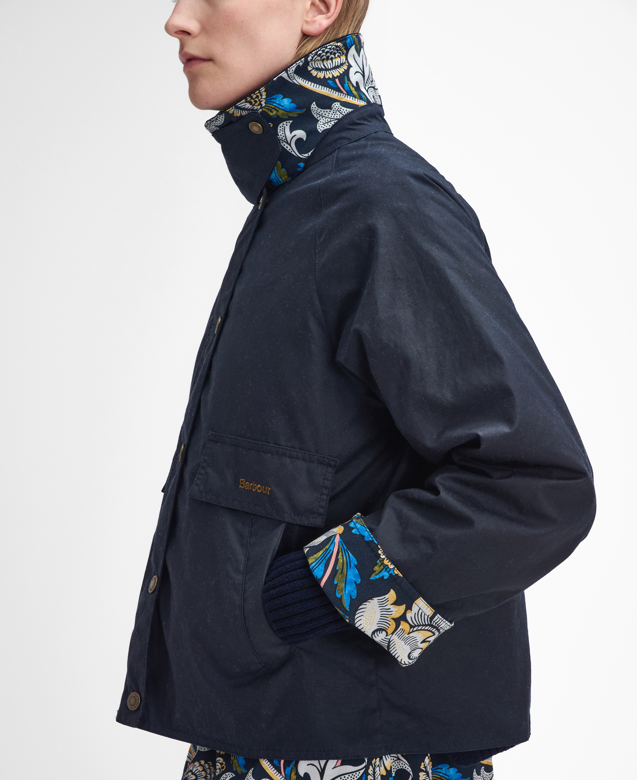 Barbour x William Morris Gallery Rendall Waxed Jacket image number 1