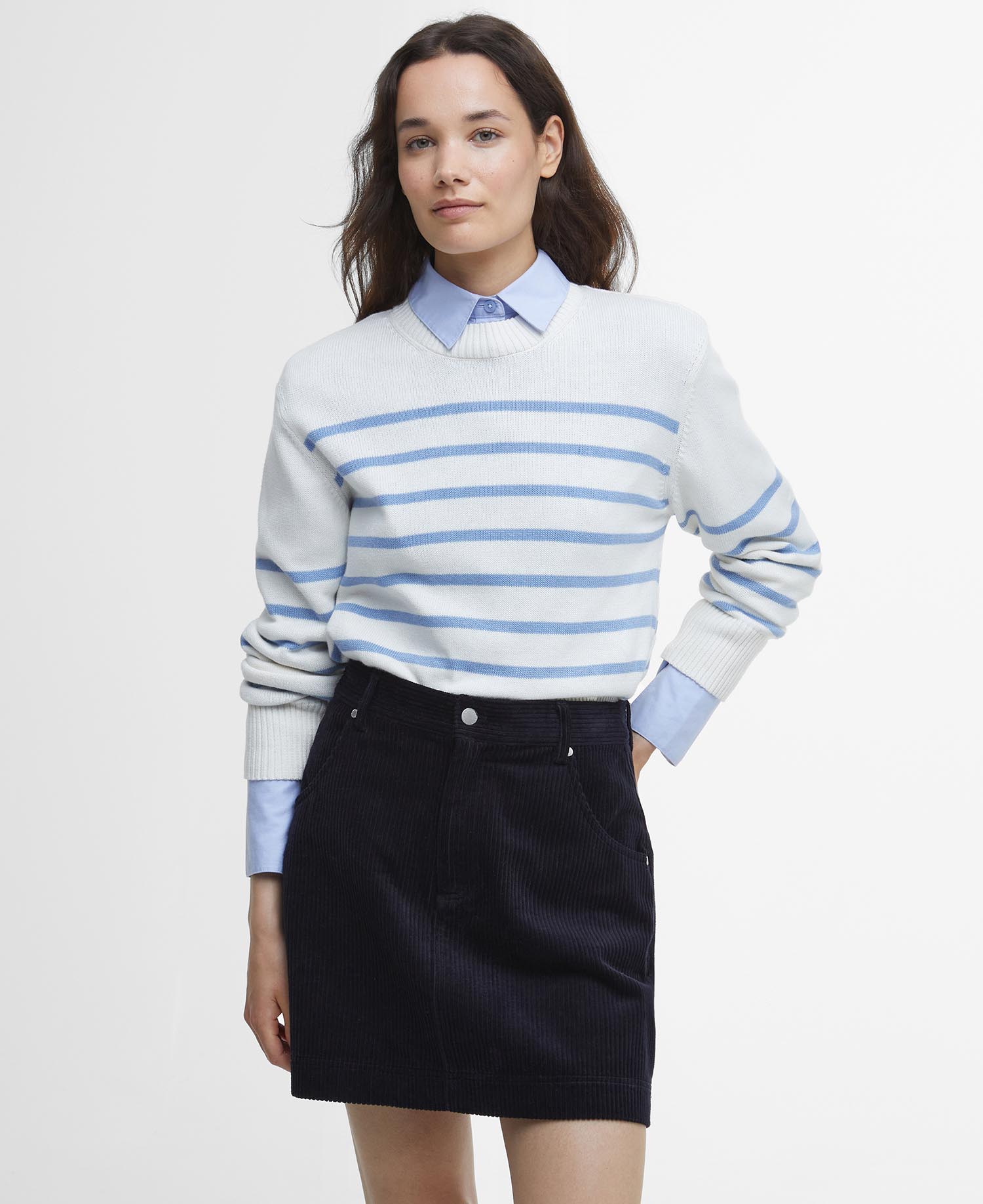 Emery Striped Crew Neck Jumper image number 0