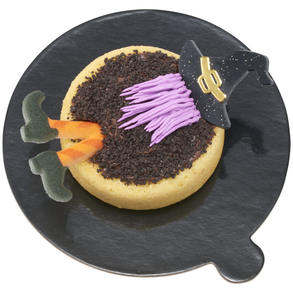 5" Round Black/Gold Reversible Waxed Corrugated Cake Board