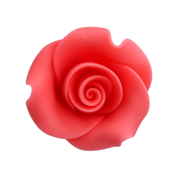 Pink 1.5" Rose - Red 3 Free SugarSoft® Premium Edible Decorations