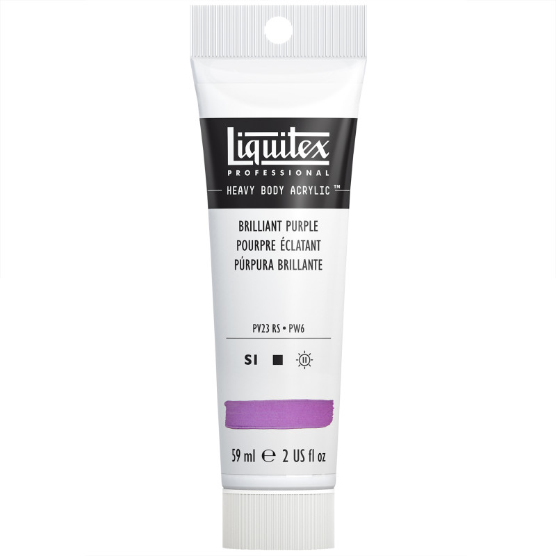 Professional Heavy Body Acrylic Paint, 59 mL Tube, Brilliant Purple