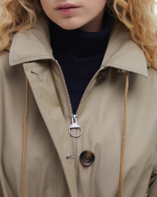 Fearne Waterproof Trench Coat Light Trench/Sky Dress Tartan