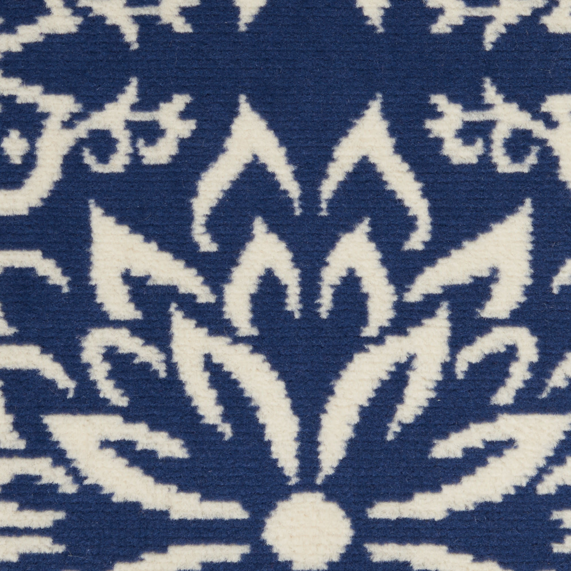 Nourison Jubilant 7'10" x 9'10" Navy Ivory Farmhouse Indoor Rug
