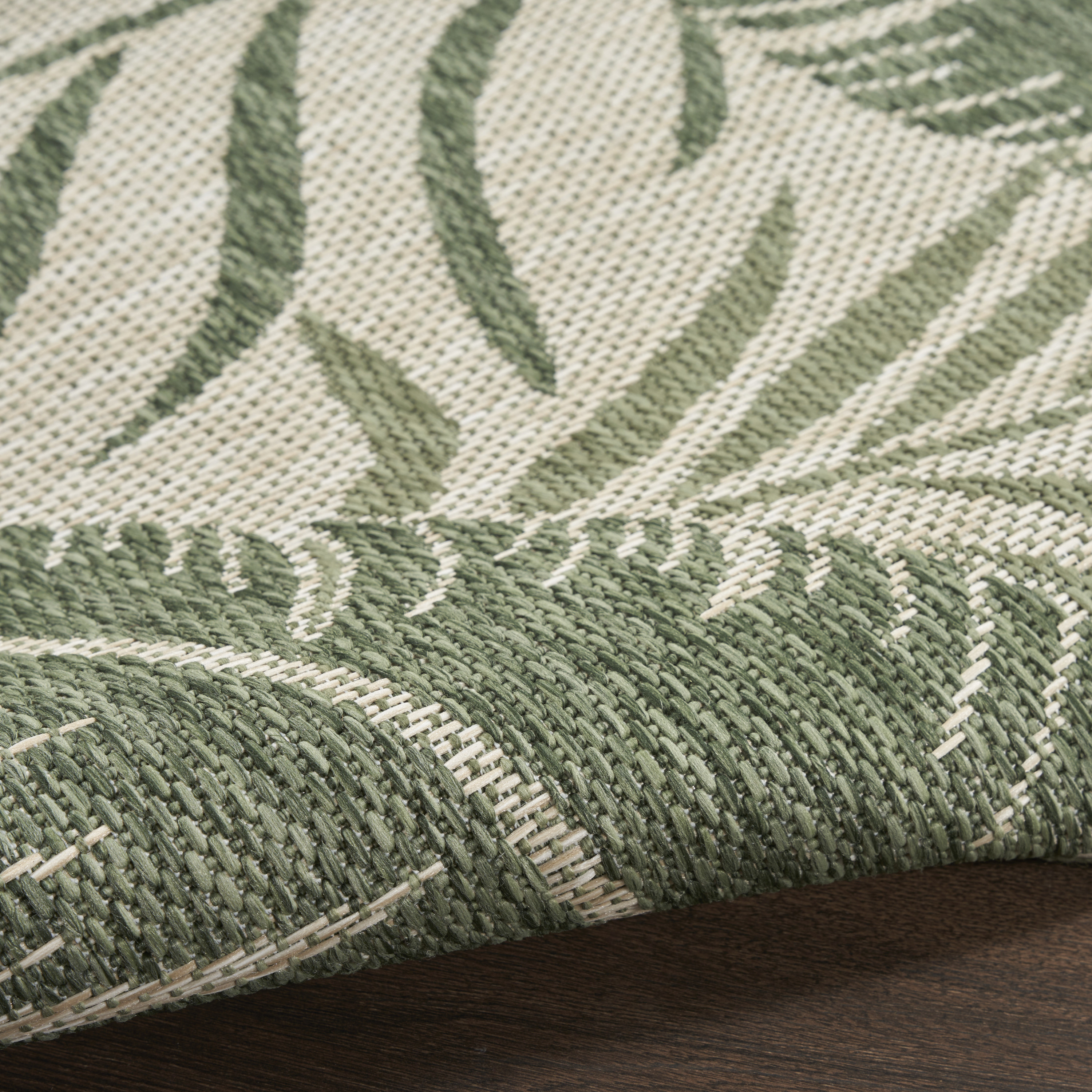 Nourison Garden Oasis 9' x 12' Ivory Green Outdoor Rug