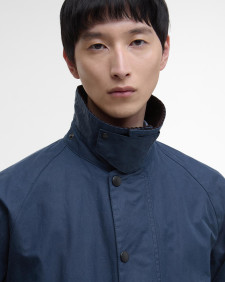 Transport Waxed Jacket Washed Cobalt