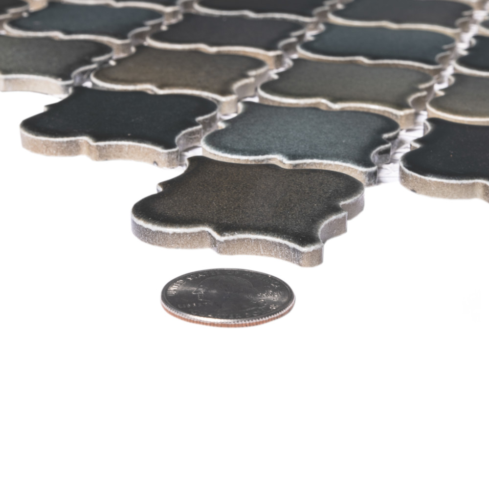 Hudson Tangier Stormy Night 12-3/8 in. x 12-3/8 in. Porcelain Mosaic Tile