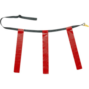 Triple Flag Football Set, Youth Size, Red, 25"-31", 12 per pack