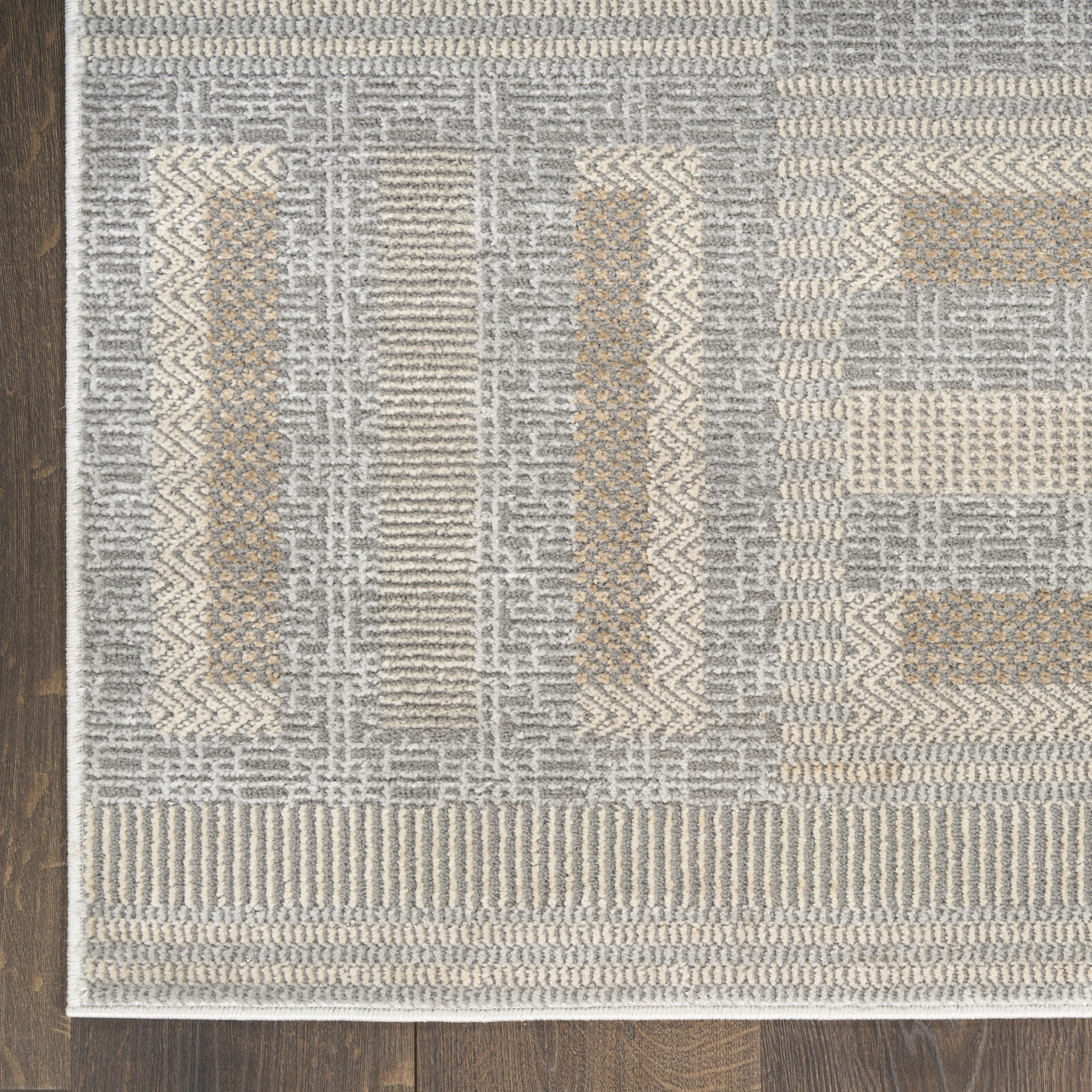 Nourison Nordic 8' x 10' Grey Multicolor Modern Indoor Rug