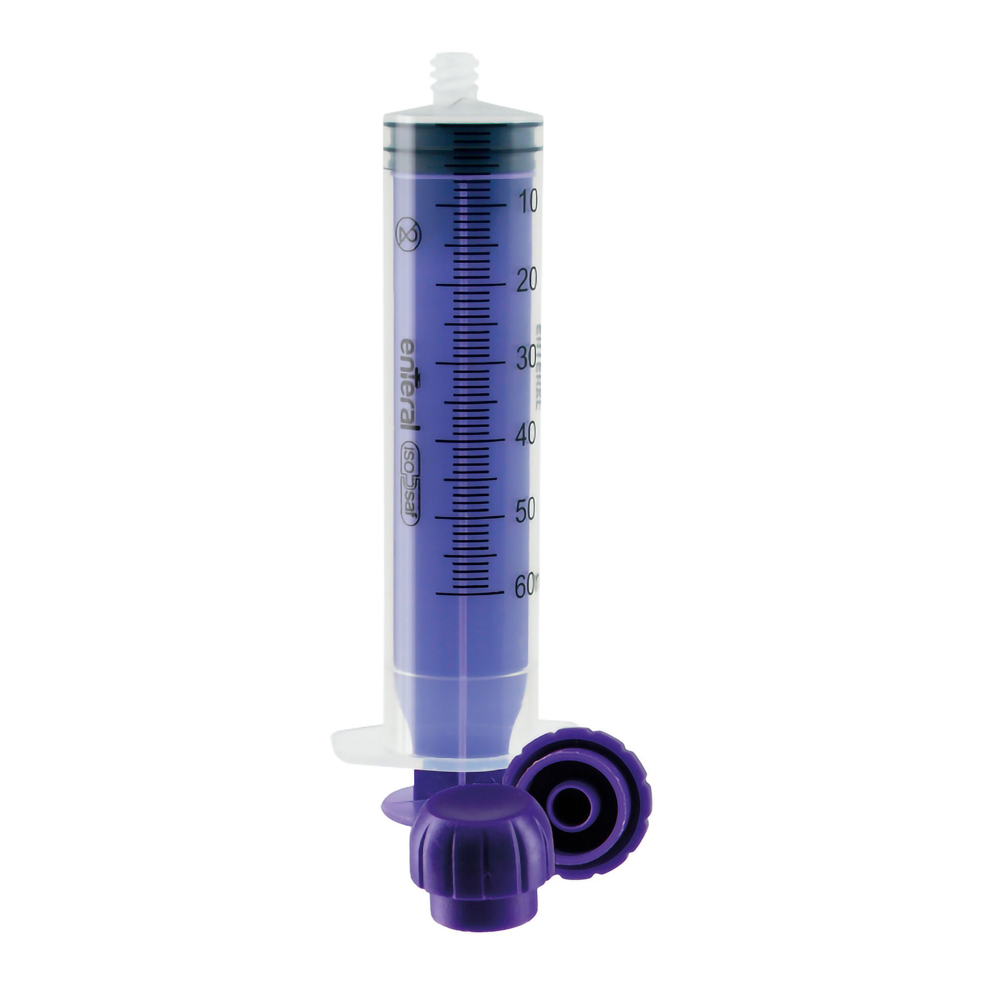 GBUK Group Ltd. SYRINGE, ENFIT W/PUSH FIT CAP PUR 60ML (50/BX)