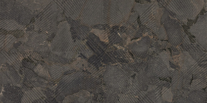 Forgehaus Basalt 12×24 Ripple Decorative Field Tile Rectified