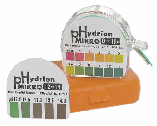 pH Paper in Dispenser Hydrion® Mikro 0 to 14.0