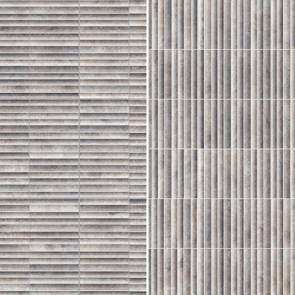 Rubik Greige 5-7/8 in. x 11-3/4 in. Ceramic Wall Tile