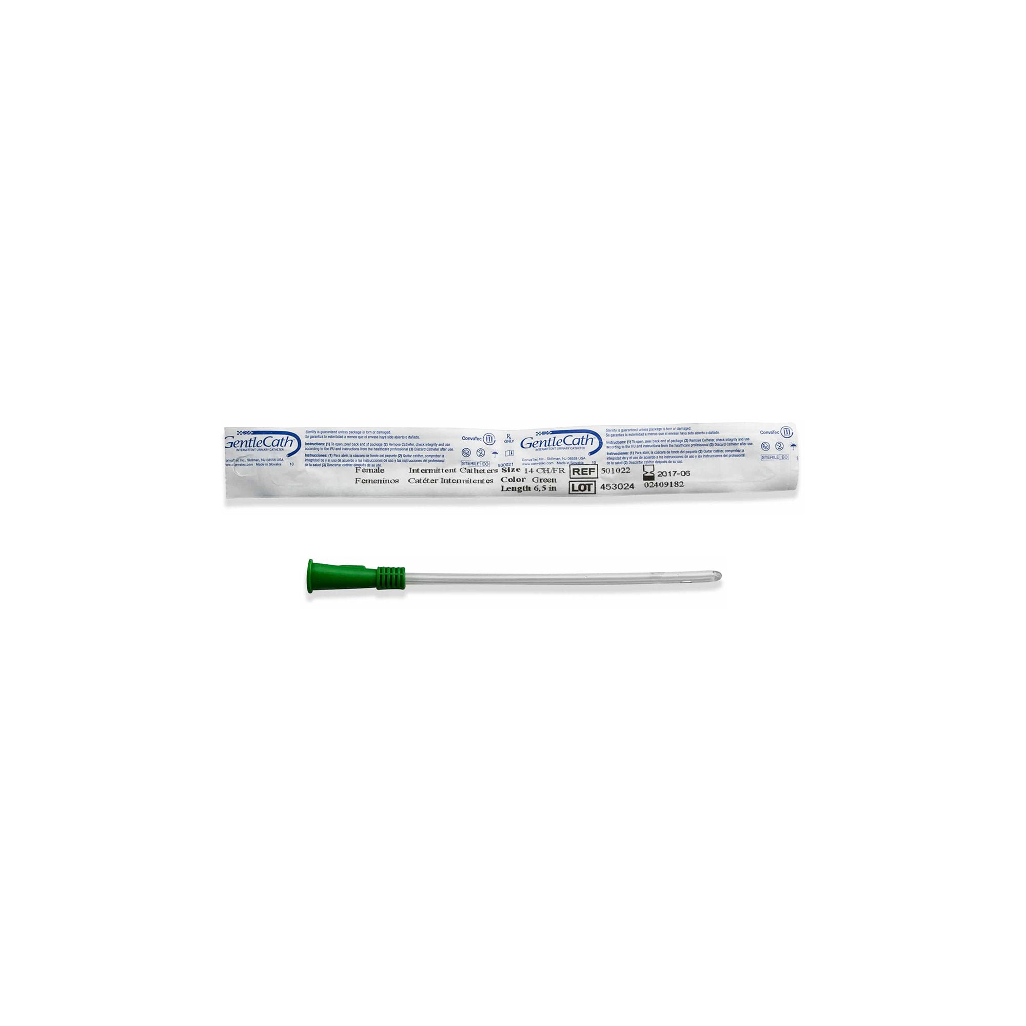 GentleCath™ Urethral Catheter, 16 Fr., Female, Straight