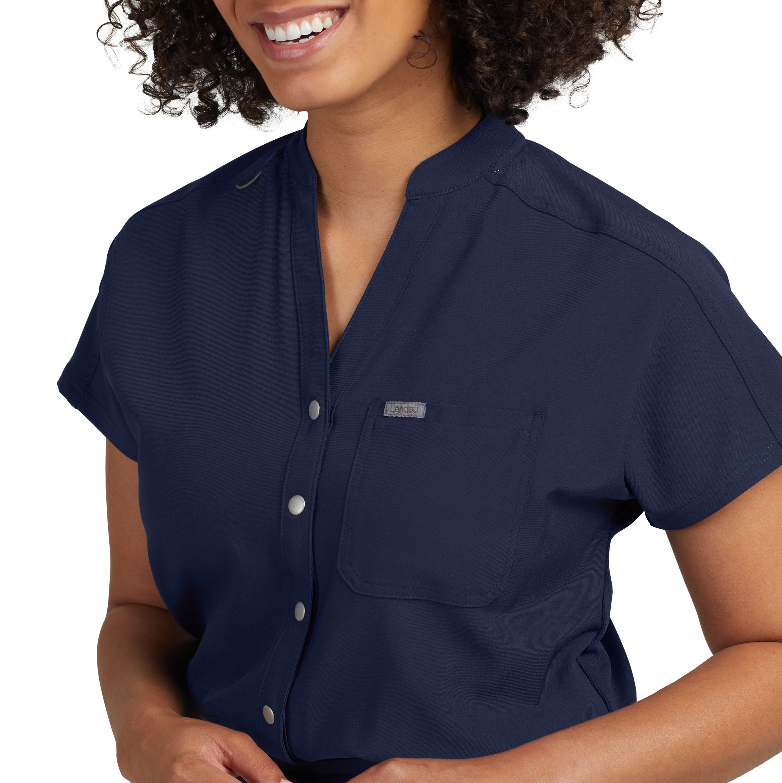 Landau Forward Women&#8216;s 8-Pocket Cargo Scrub Jumpsuit-Landau