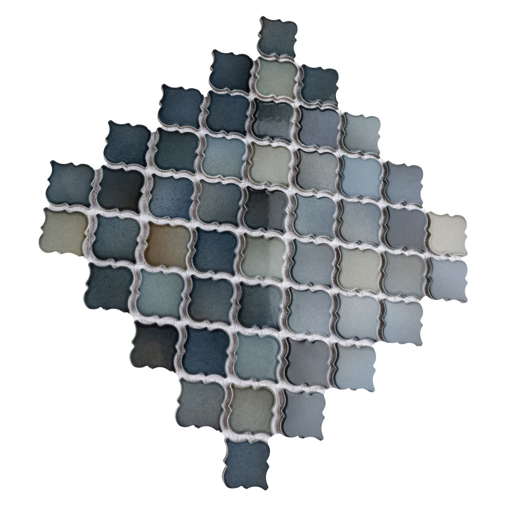 Hudson Tangier Atlantis 12-3/8 in. x 12-3/8 in. Porcelain Mosaic Tile