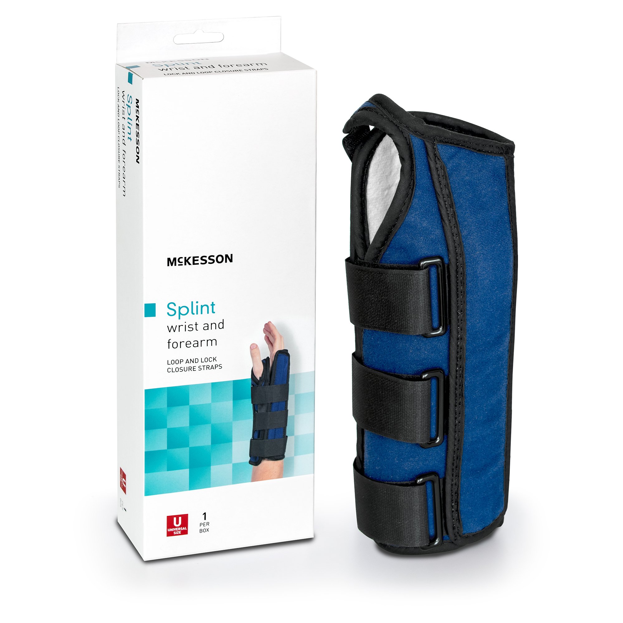 McKesson Left Wrist / Forearm Splint, One Size Fits Most MK 1159150