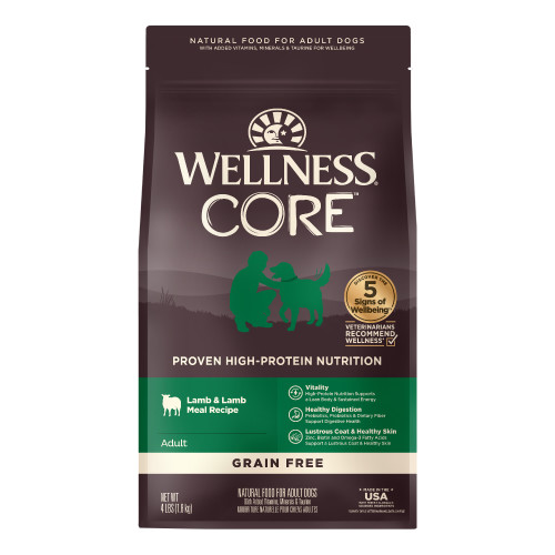 Wellness CORE Grain Free Lamb Front packaging