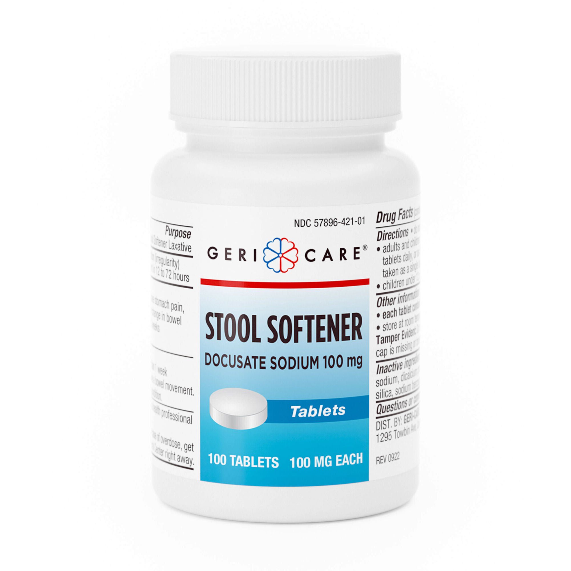 Geri-Care DOCUSATE SODIUM, TAB 100MG (12BT/CS)