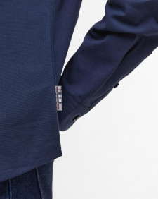 Camicia aderente Lavender Navy/Hessian