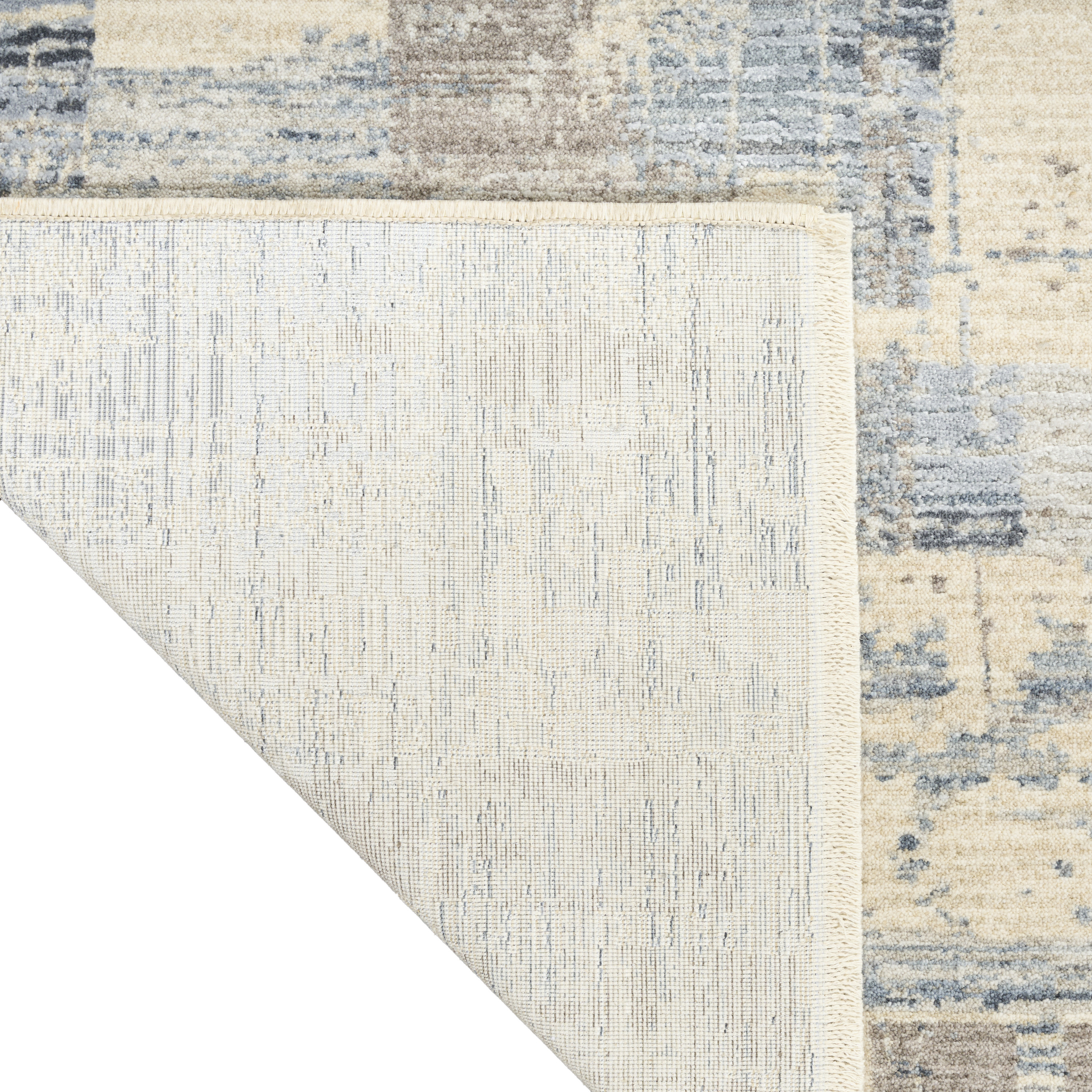 Calvin Klein CK089 Drift 7'10" x 10'2" Blue Beige Modern Indoor Rug