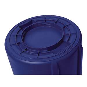Rubbermaid Commercial, VENTED BRUTE, 32 gal, Resin, Blue, Round, Receptacle