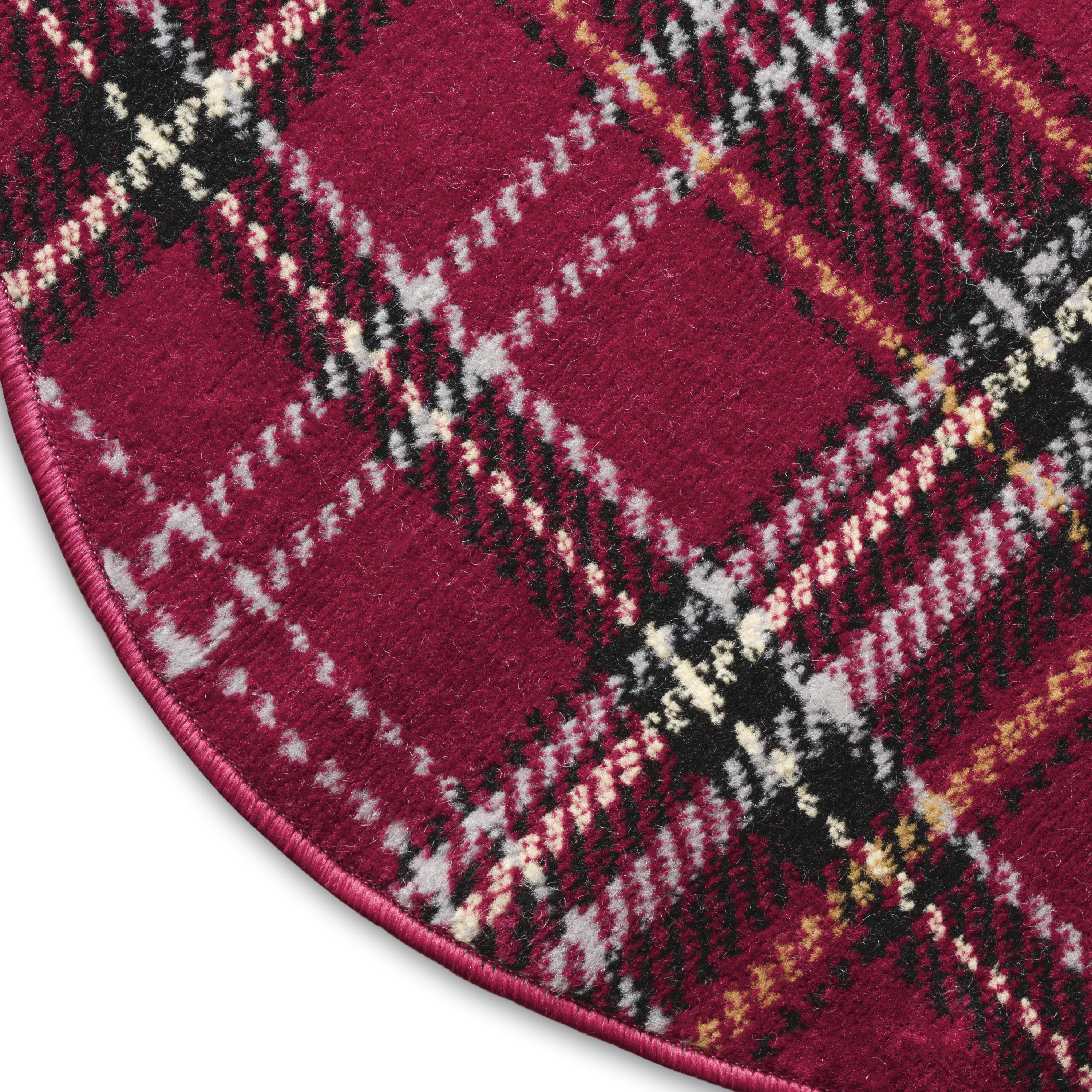 Nourison Grafix 3' x Round Red Christmas Indoor Rug
