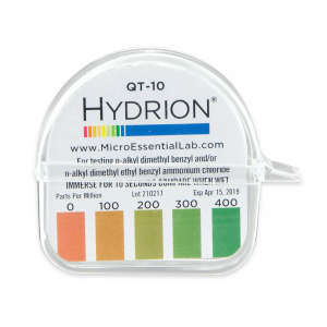 Hillyard,  Test Strips, QT-10, 0-400PPM