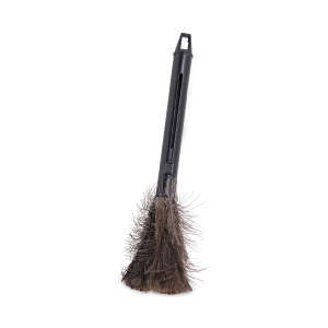 Boardwalk, Retractable Feather Duster, 9" To 14" Handle, Ostrich Feather, Black, 5 in