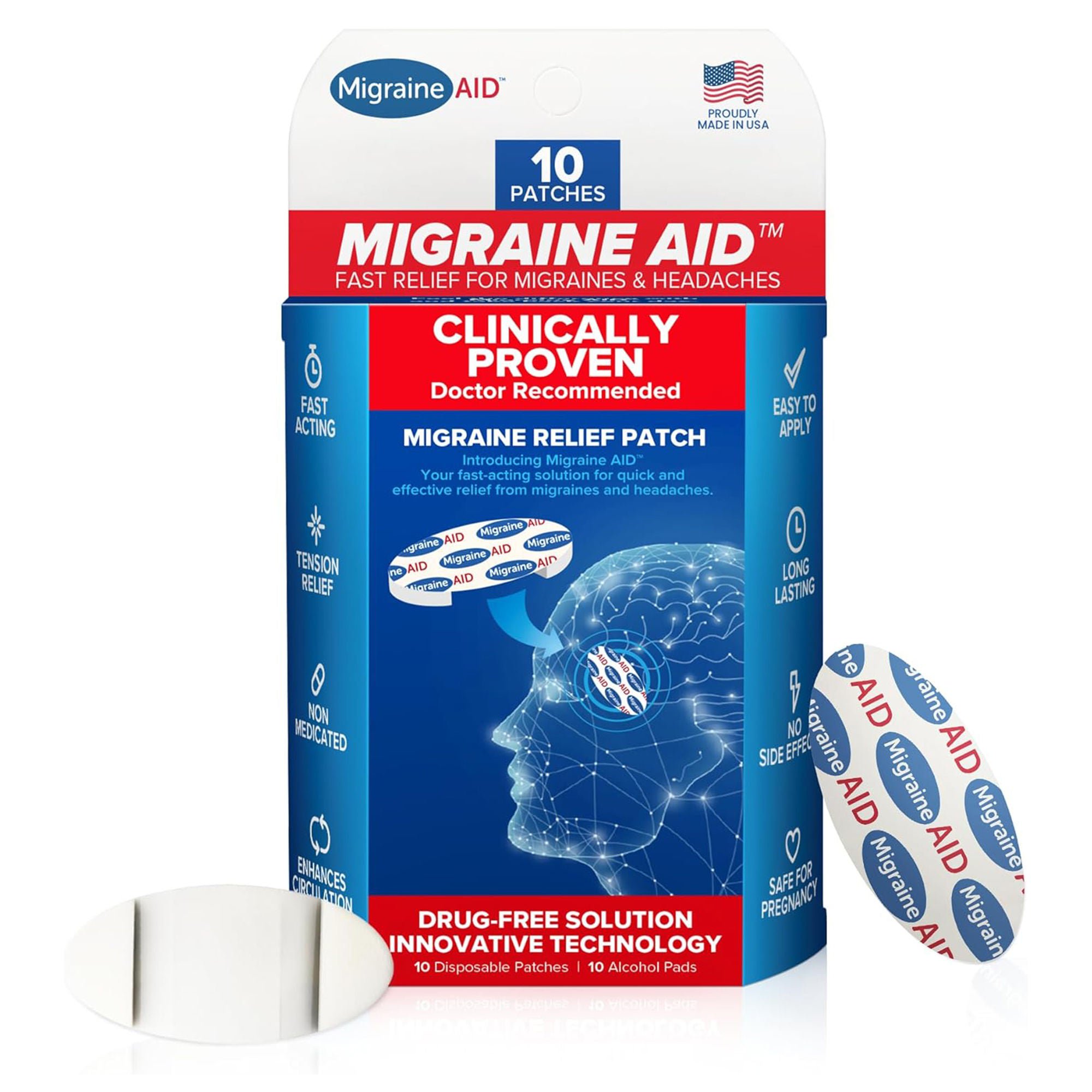 Migraine AID Migraine Headache Relief Patches