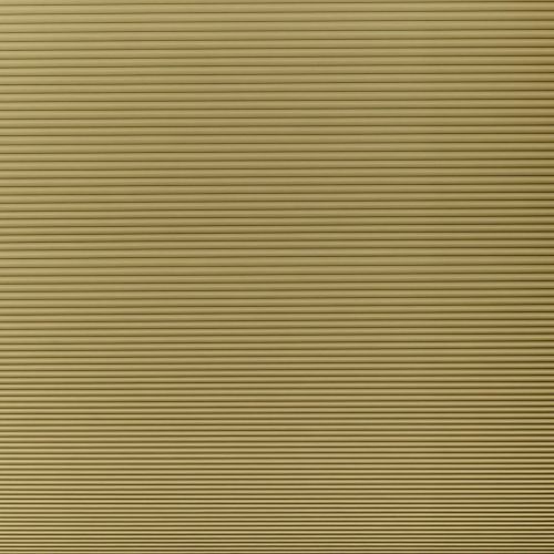 Beige horizontal slatted blinds, fully closed with tight slats, blocking light; fill the frame in a softly lit interior, no window frame or outside view visible.