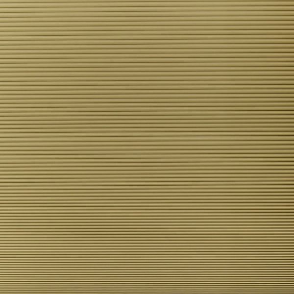 Beige horizontal slatted blinds, fully closed with tight slats, blocking light; fill the frame in a softly lit interior, no window frame or outside view visible.