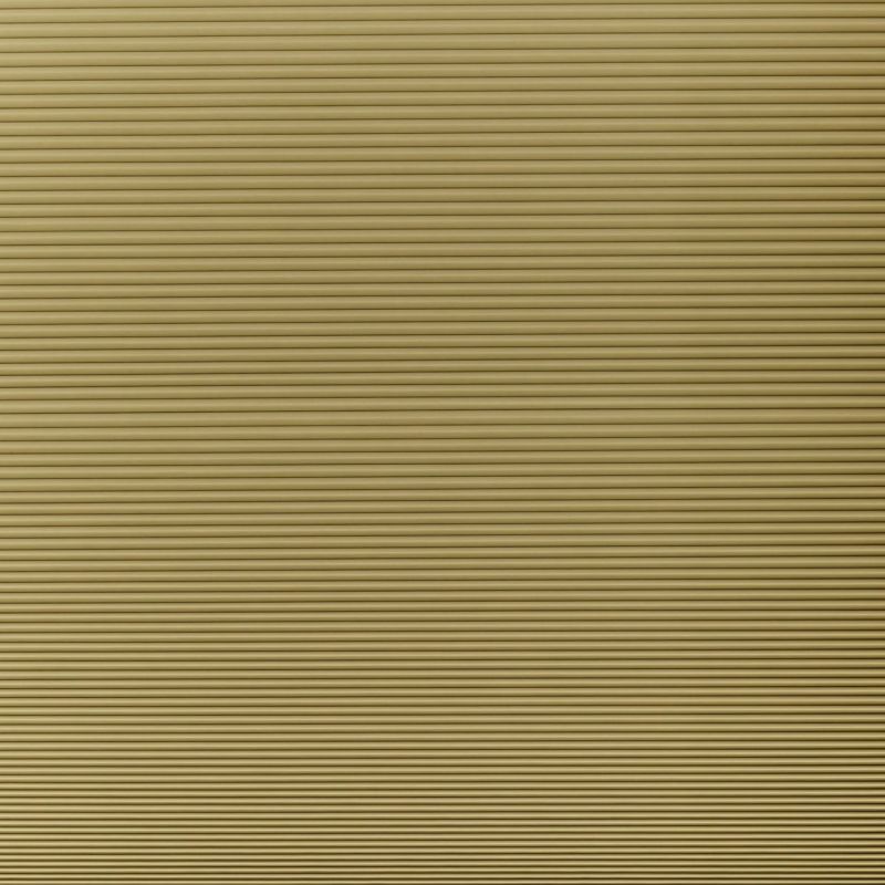 Beige horizontal slatted blinds, fully closed with tight slats, blocking light; fill the frame in a softly lit interior, no window frame or outside view visible.