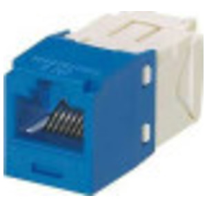 Snap In Connector, Mini-Com, TX6 PLUS UTP, Cat 6, Blue