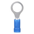 Vinyl-Insulated Pan-Term® Ring Terminal, 16 to 14 AWG Wire, 5/16-Inch, Blue