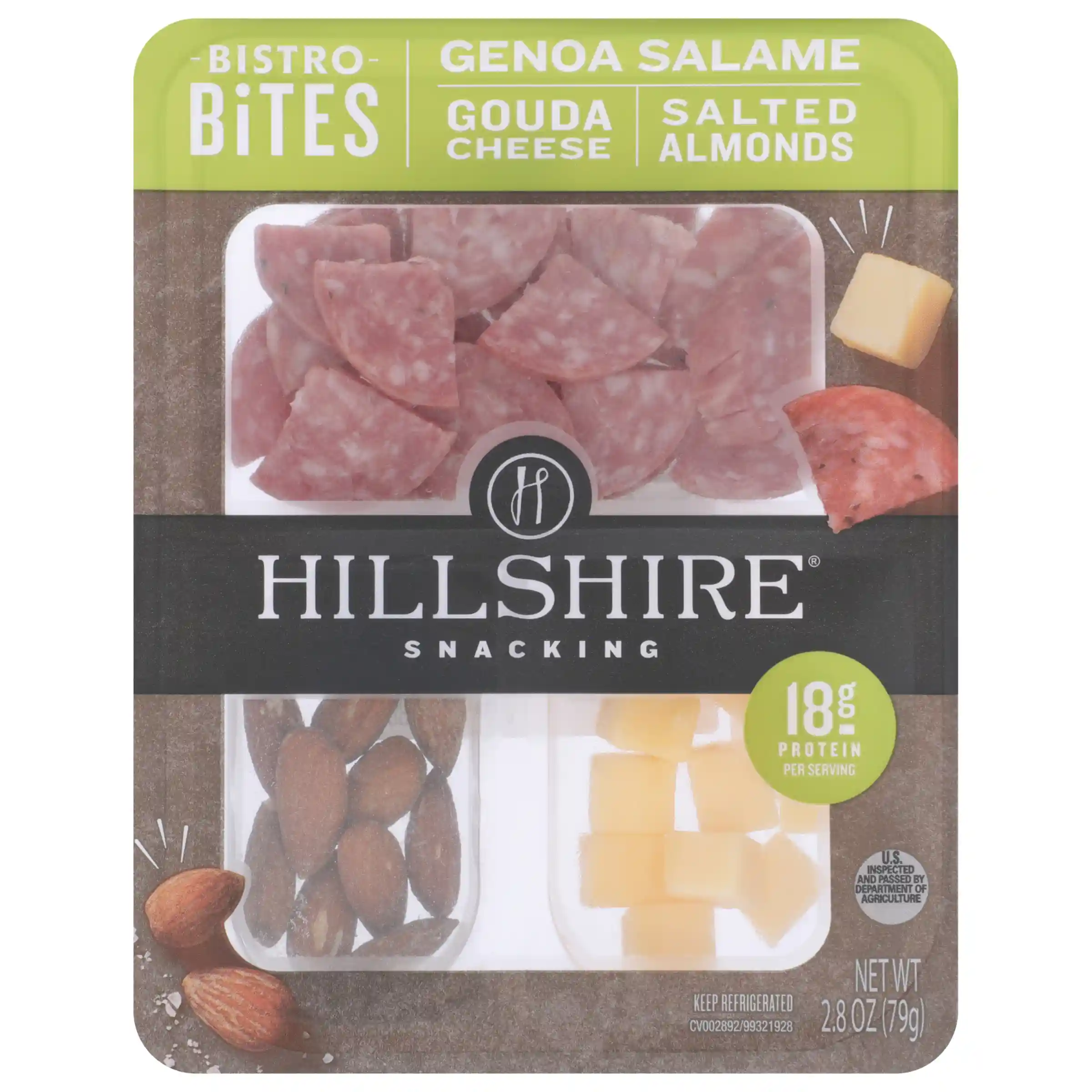 Hillshire® Snacking Bistro Bites Genoa Salame and Gouda Cheese, Single Serve_image_2