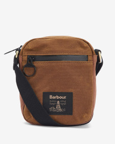 Field Waxed Crossbody Bag Tan-Black