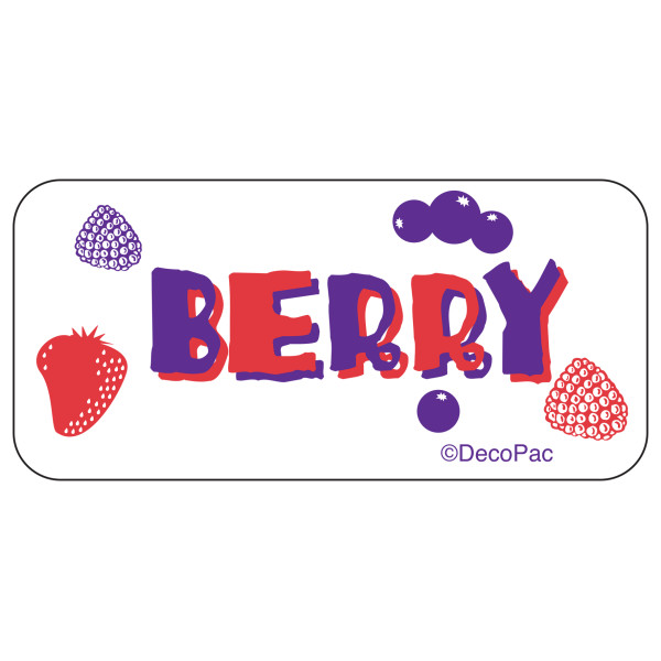 Berry Label PhotoCake® Edible Image® Merchandising Label