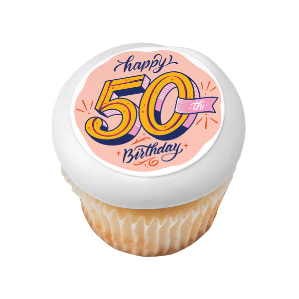 50th Birthday PhotoCake® Edible Image®