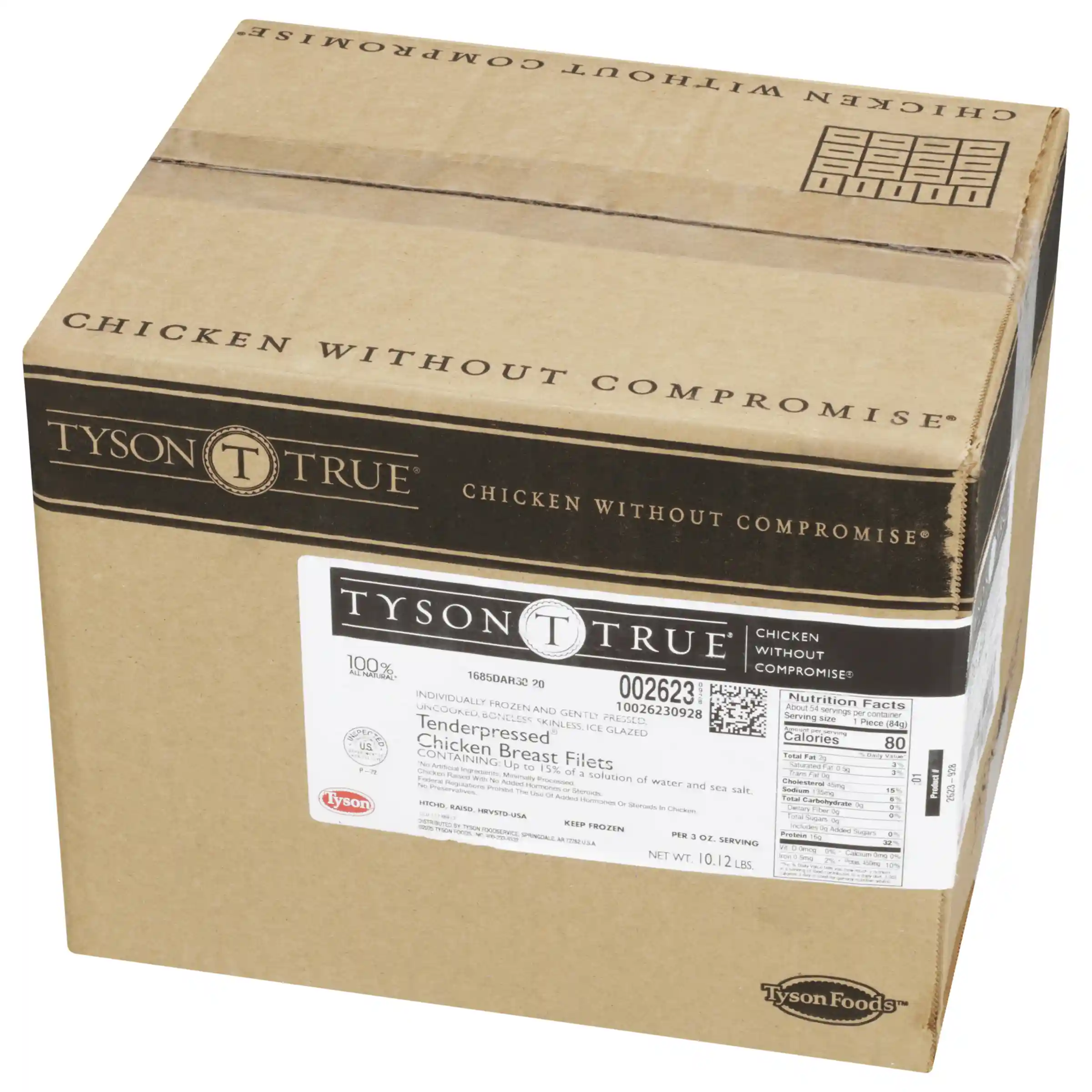 Tyson True® Tenderpressed® IF Unbreaded Boneless Skinless Chicken Breast Filets, 3 oz._image_5