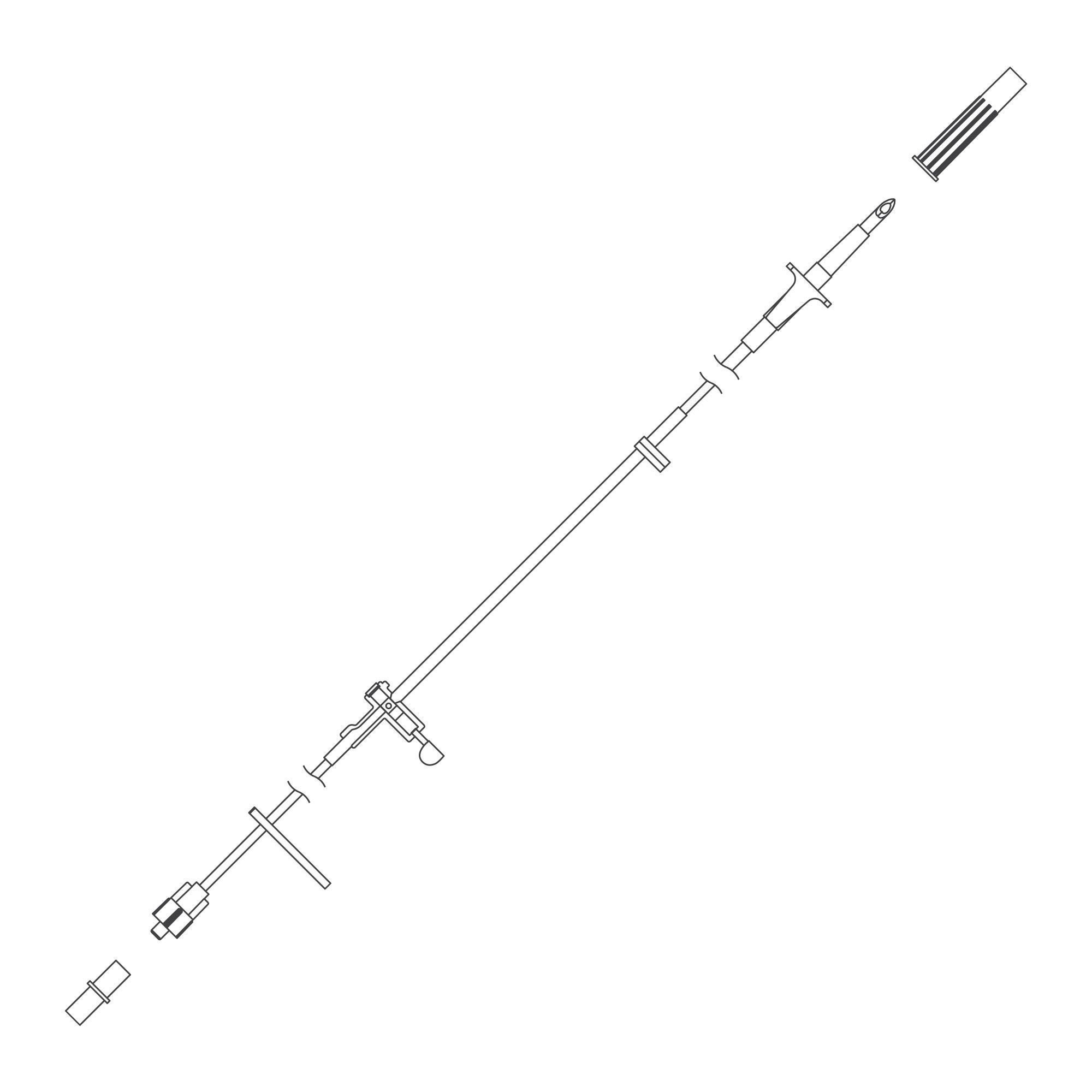 Zevex ADMIN SET, N/DEHP MICROBORE N/VENT SPIKE 93" (20/CS)
